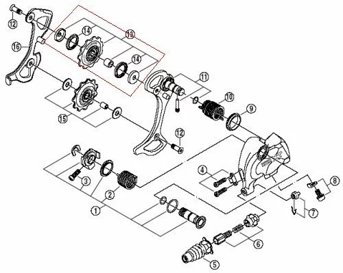 Shimano Spannrolle XT Ab´99 9-fach Y-5TP98090 Ausverkauft- Ersatz:Y-5X998150 1 Shimano Spannrolle XT Ab´99 9-fach Y-5TP98090 Ausverkauft- Ersatz:Y-5X998150