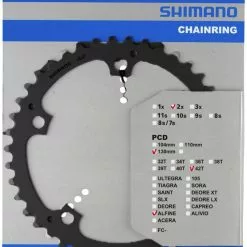 Shimano Alfine 42 Zähne Schwarz Y-1PB42010