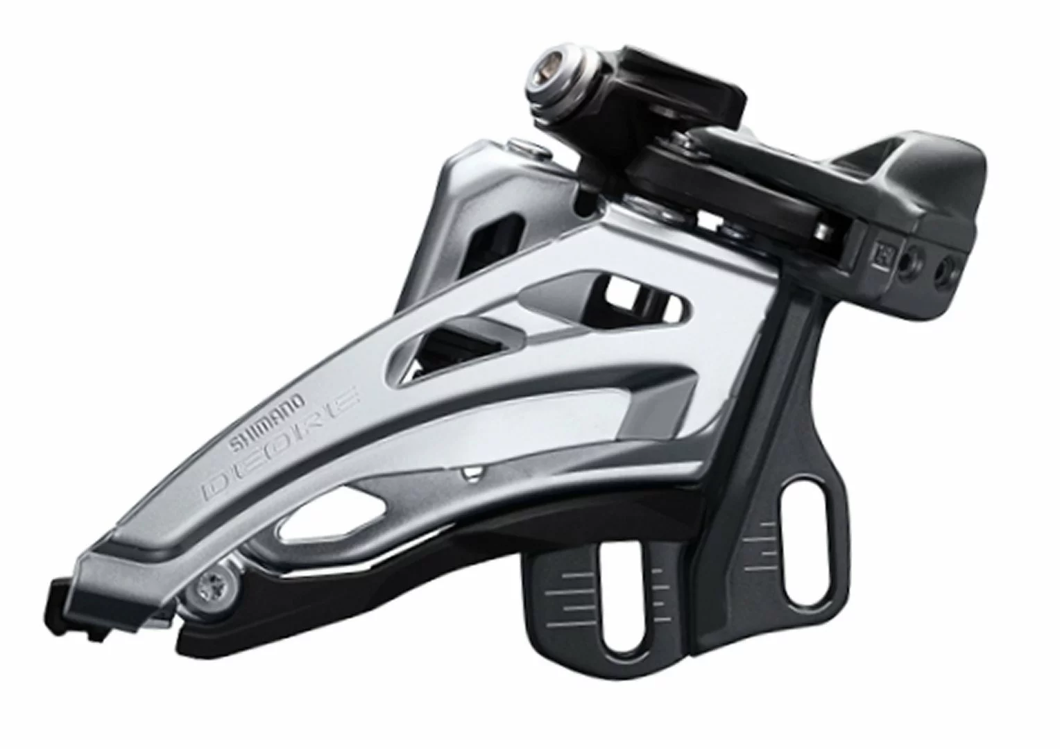 Shimano Deore FD-M6020-E Ab 2018 10x2-fach Sideswing Direct-Mount E-Type Frontpull 66-69° Schwarz 1 Shimano Deore FD-M6020-E Ab 2018 10x2-fach Sideswing Direct-Mount E-Type Frontpull 66-69° Schwarz