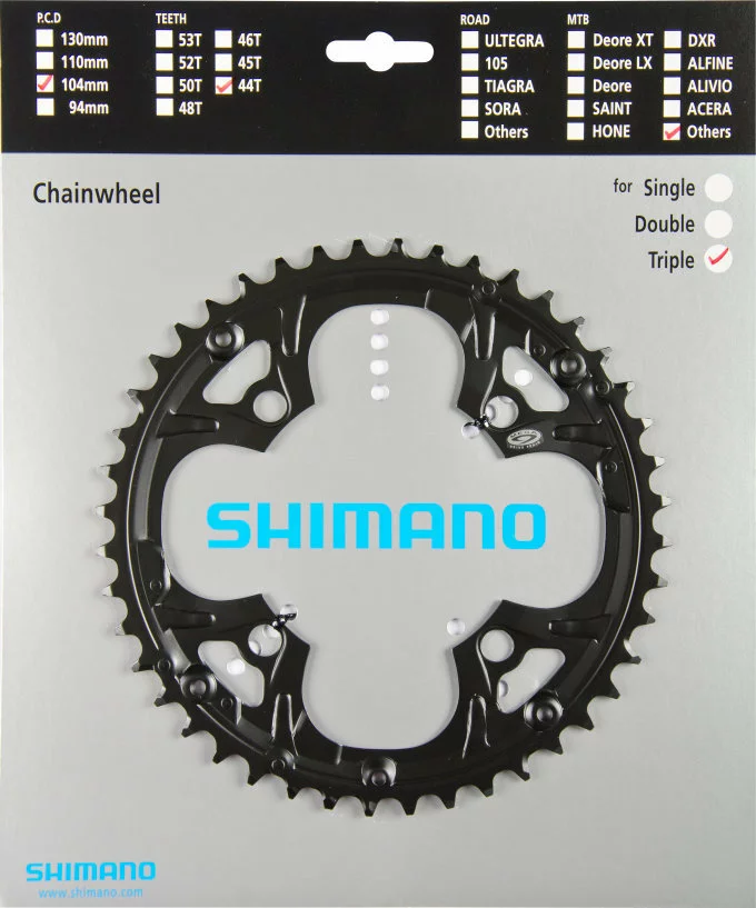 Shimano Deore 2000 4-Arm 44 Zähne N-Type IG Stahl Schwarz Für Schutzring Y-1EA98030 1 Shimano Deore 2000 4-Arm 44 Zähne N-Type IG Stahl Schwarz Für Schutzring Y-1EA98030