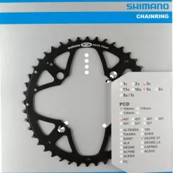 Shimano XT 2004-2007 4-Arm 9-fach 44 Zähne S-Type IG Alu Schwarz Y-1F898040