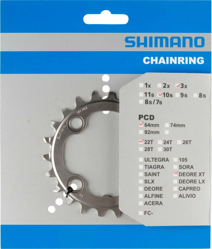 Shimano XT Ab 2014 4-Arm 10-fach 22 Zähne AN-Type Alu Silber Y-1NV22000 1 Shimano XT Ab 2014 4-Arm 10-fach 22 Zähne AN-Type Alu Silber Y-1NV22000
