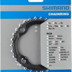 Shimano XT Ab 2014 4-Arm 10-fach 30 Zähne AN-Type Stahl / Verbundwerkstoff Schwarz Y-1NV98010