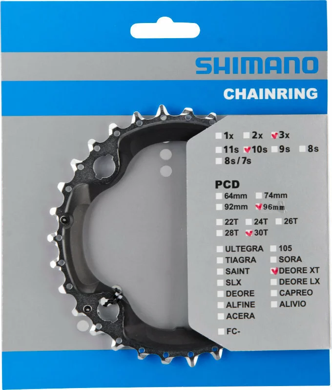 Shimano XT Ab 2014 4-Arm 10-fach 30 Zähne AN-Type Stahl / Verbundwerkstoff Schwarz Y-1NV98010 1 Shimano XT Ab 2014 4-Arm 10-fach 30 Zähne AN-Type Stahl / Verbundwerkstoff Schwarz Y-1NV98010