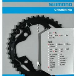 Shimano Acera MT300 Ab 2019 40 Zähne AX-Type Für Schutzring Schwarz Y-1RT98010