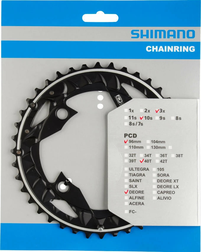 Shimano Deore Ab 2014 4-Arm 10-fach 40 Zähne AN-Type Alu Schwarz Y-10X98010 1 Shimano Deore Ab 2014 4-Arm 10-fach 40 Zähne AN-Type Alu Schwarz Y-10X98010