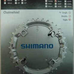 Shimano Deore 2000 4-Arm 36 Zähne T-Type IG Silber Stahl (längere Lebensdauer) Y-1DS98200