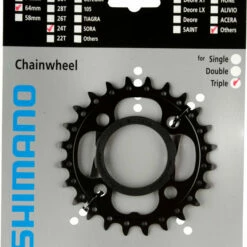 Shimano M-522 4-Arm 10-fach 24 Zähne AE-Type Stahl Schwarz Y-1N098010