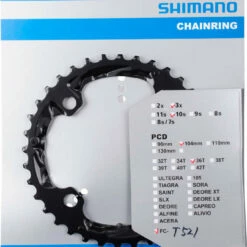 Shimano Deore Ab 2014 4-Arm 10-fach 36 Zähne AL-Type Schwarz Y-1NL98020
